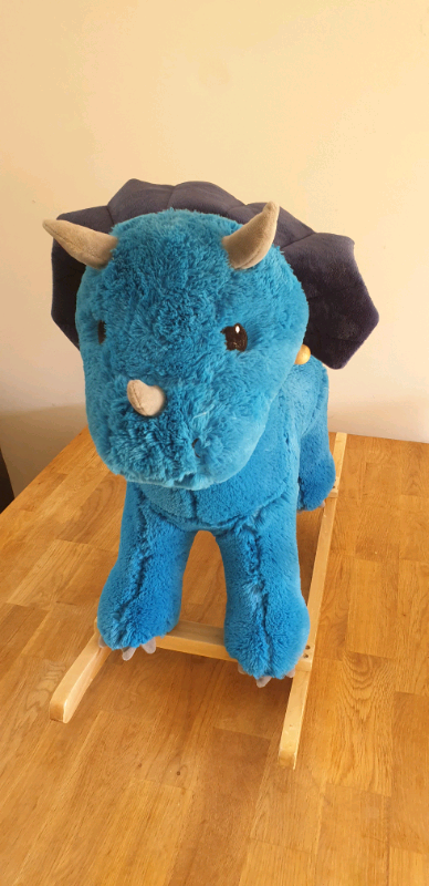 triceratops rocking horse